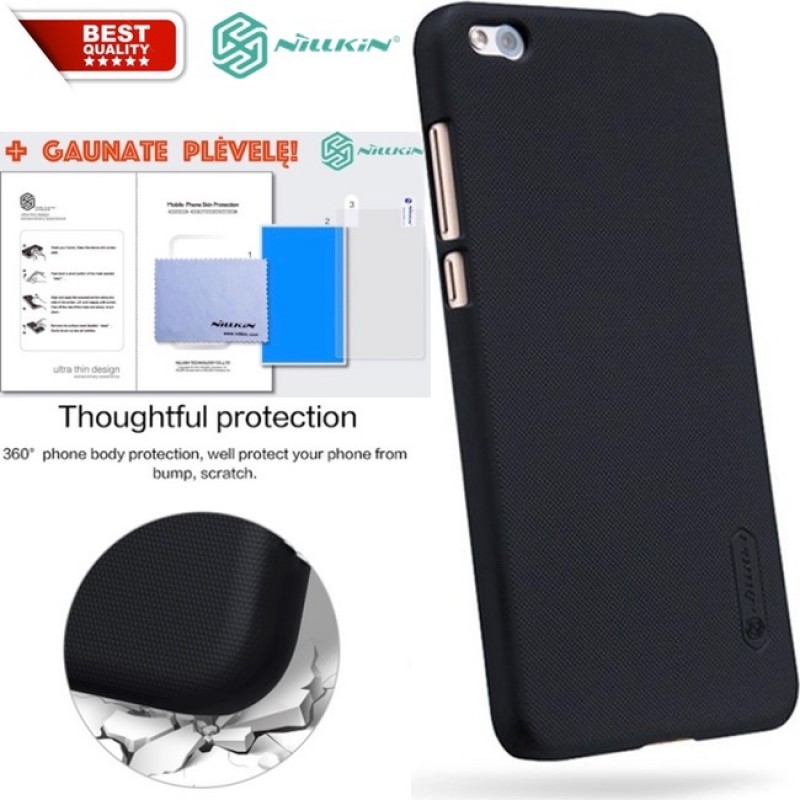 Frosted shield juodas dėklas Nillkin (Xiaomi Mi5C) Frosted shield juodas dėklas Nillkin (Xiaomi Mi5C)